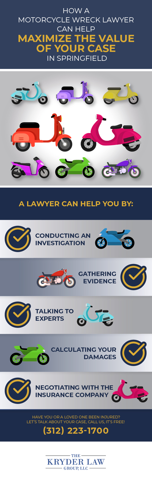 The Benefits of Hiring a Springfield Motorcycle Accident Lawyer Infographic