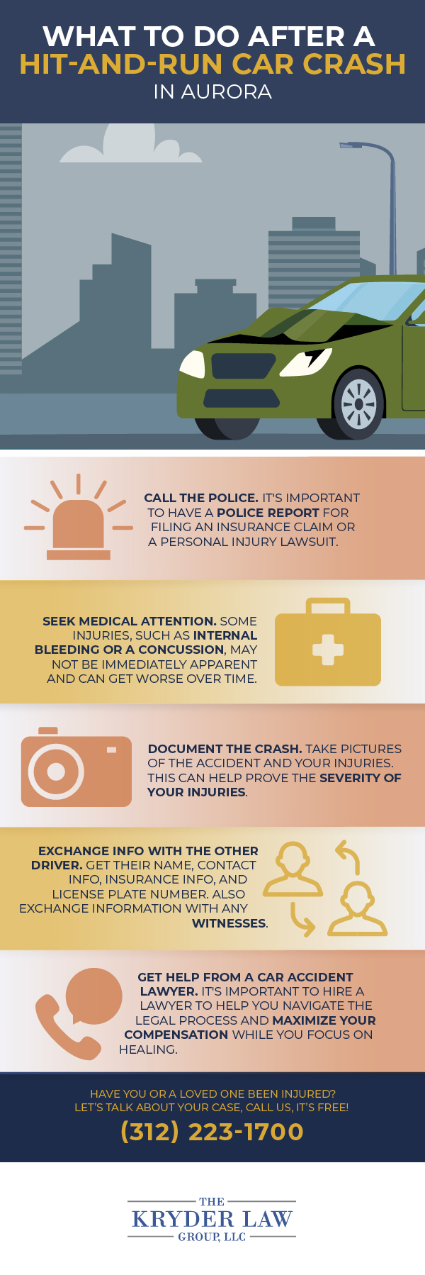 The Benefits of Hiring an Aurora Hit and Run Accident Lawyer Infographic