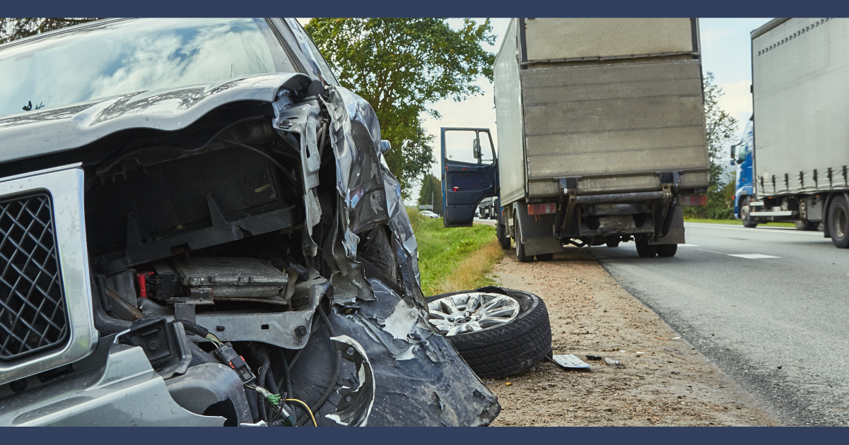 Truck after an accident