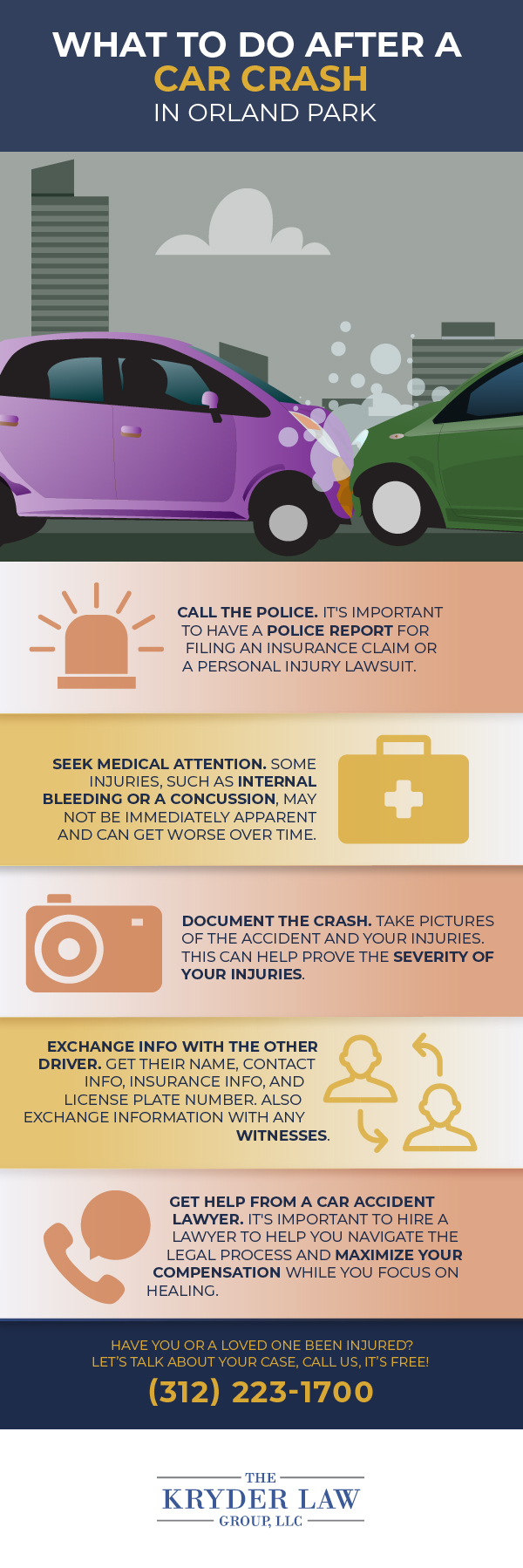 What to Do After a Car Crash in Orland Park