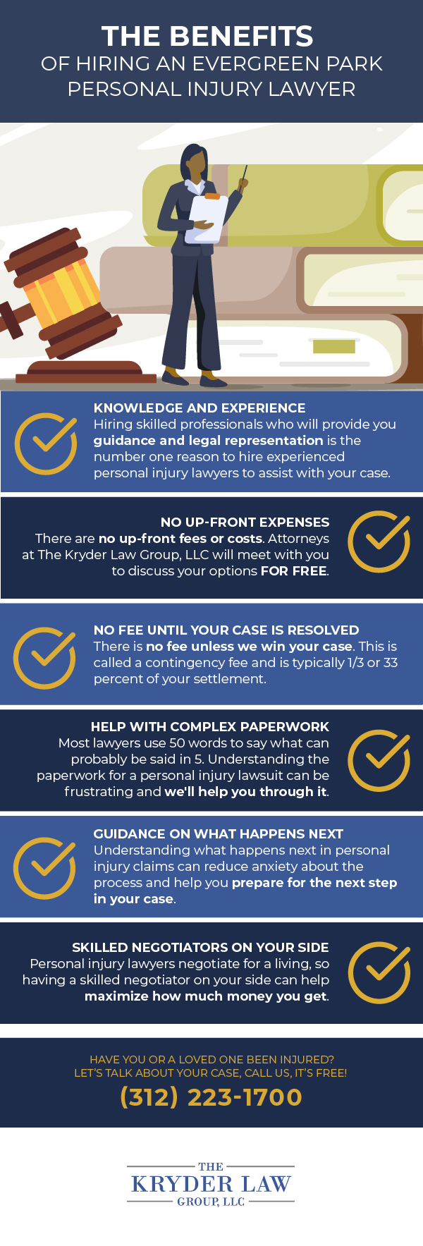 Evergreen Park Personal Injury Lawyer Infographic