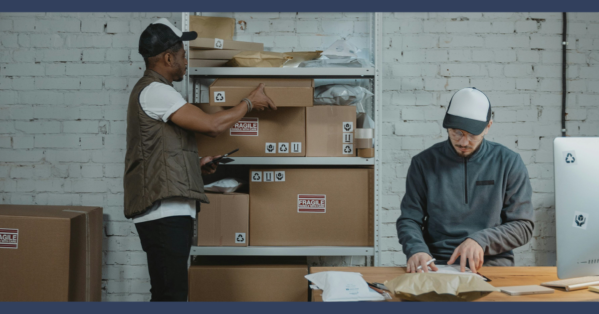 Workers in a warehouse