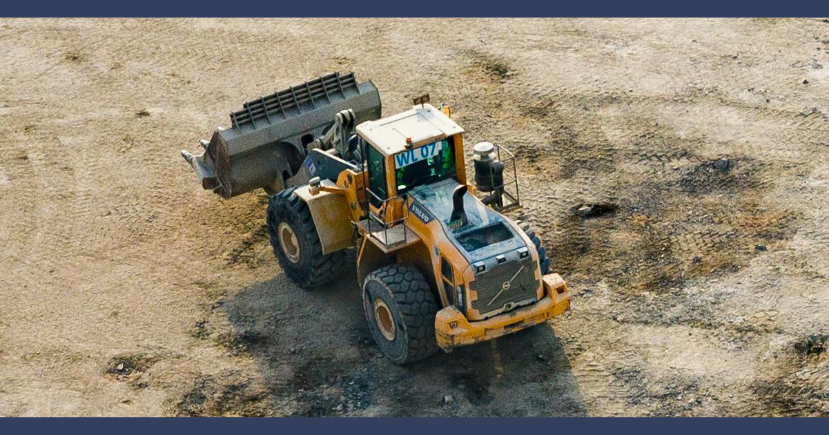 mechanical digger on a worksite