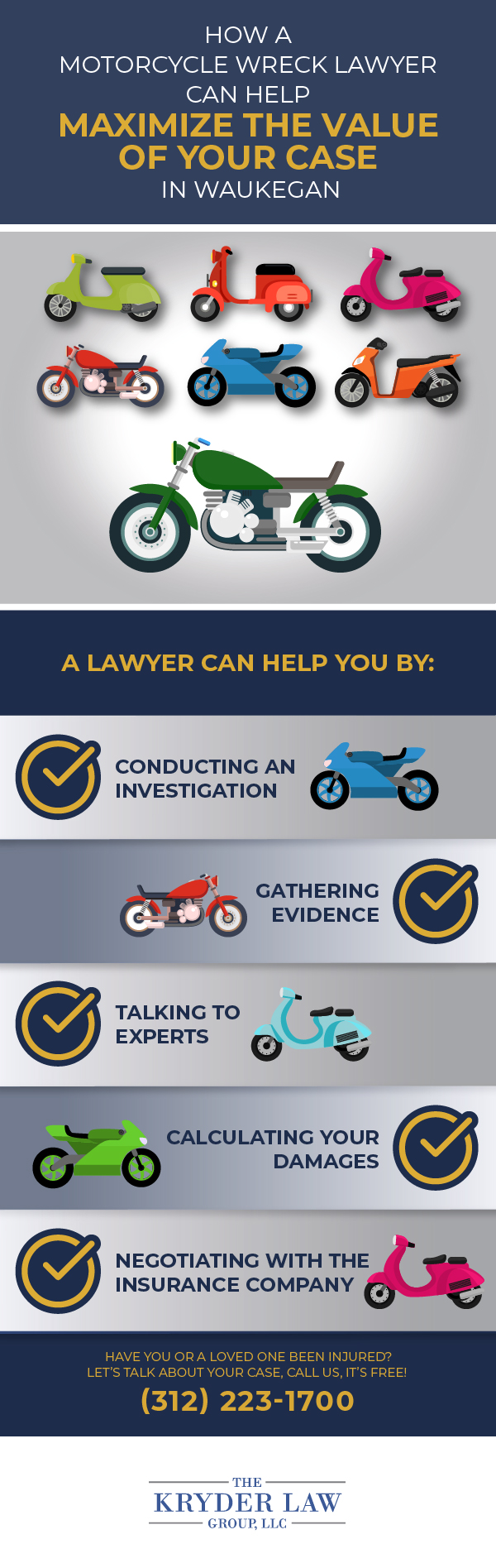 How a Motorcycle Wreck Lawyer Can Help Maximize the Value of Your Case in Waukegan