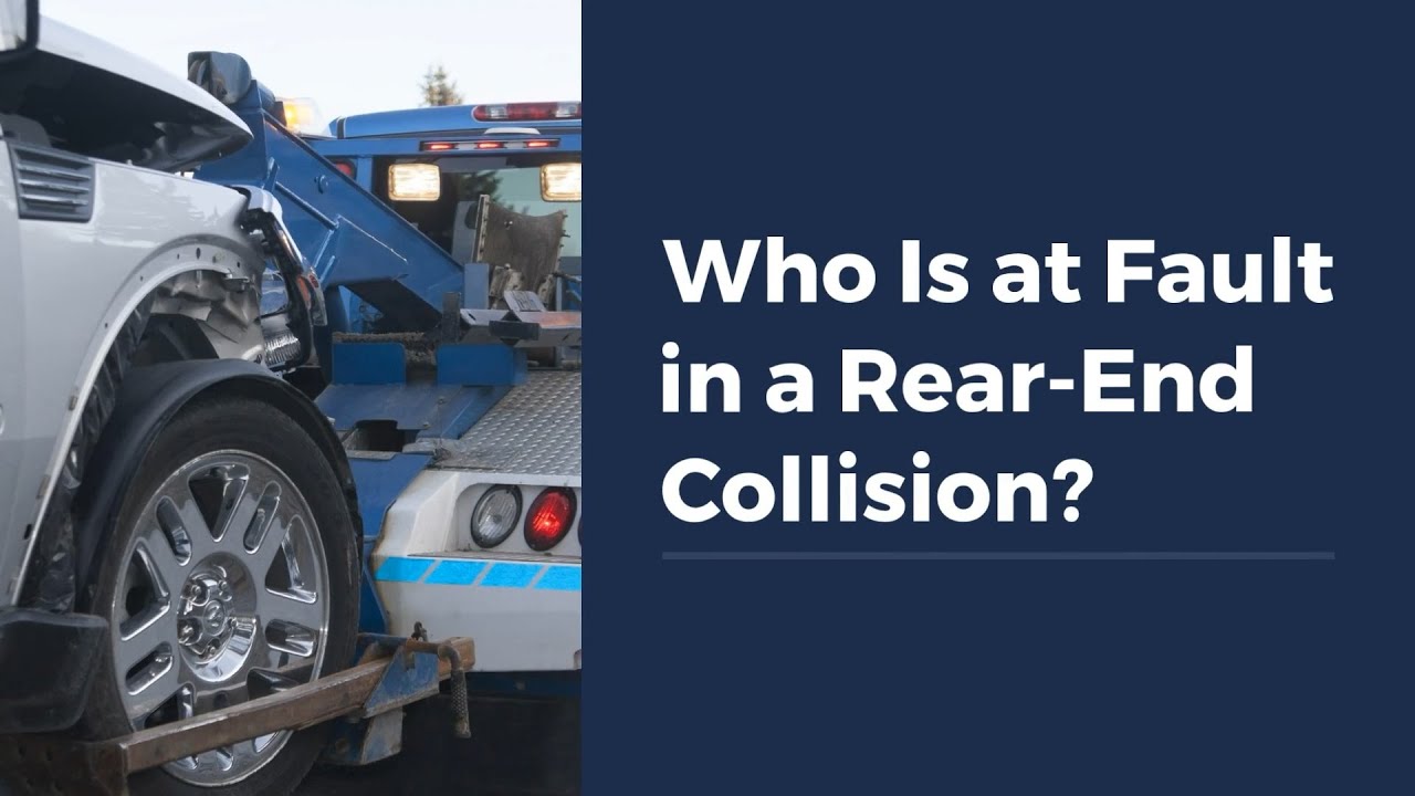 Who Is at Fault in a Rear-End Collision?