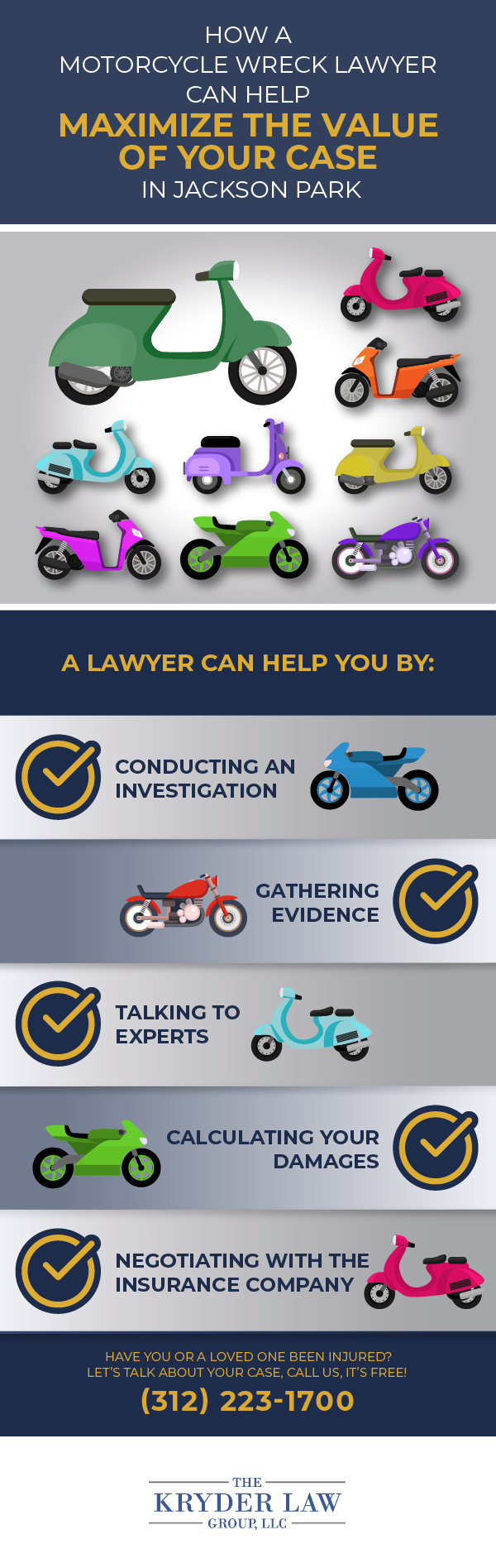 How a Motorcycle Wreck Lawyer Can Help Maximize the Value of Your Case in Jackson Park