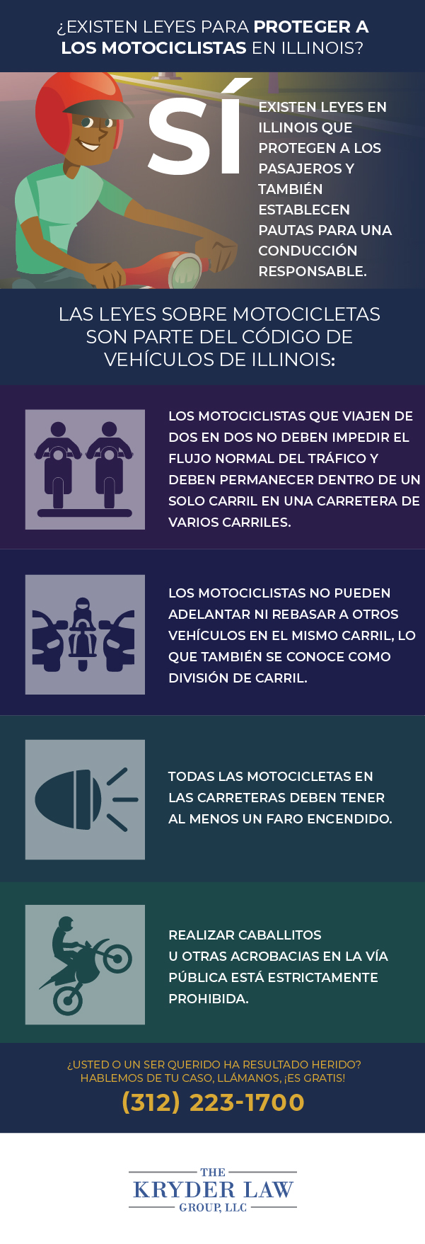 ¿Existen leyes que protejan a los motoristas en Illinois?