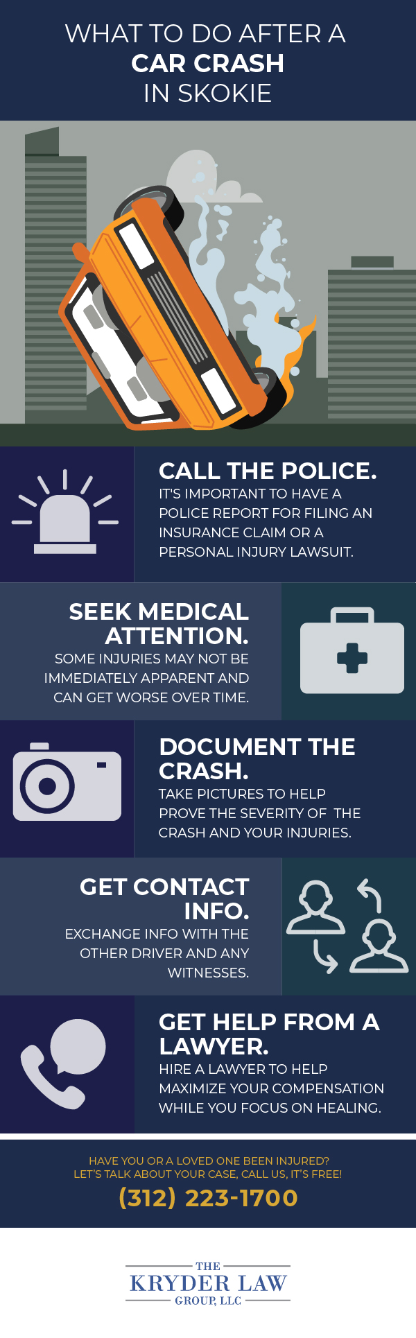 What to Do After a Car Crash in Skokie